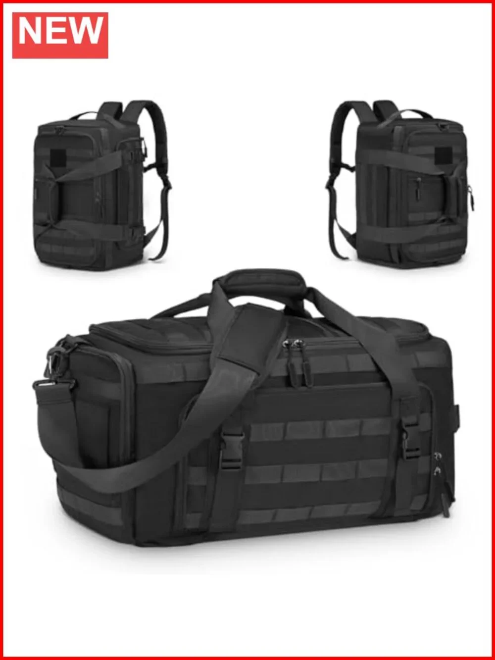 38L Convertible Duffel Backpack with Laptop Sleeve, Wet Pockets & Insulated